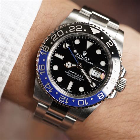 rolex gmt ii batman|wearing rolex batman gmt.